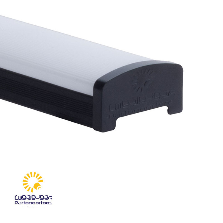 چراغ خطی روکار 30 وات مشکی پرتو نور توس (ویان)